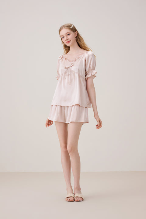 Vanilla Ice 100% Mulberry Silk Short Pajama Set Cami and Shorts, Silk PJ Romper