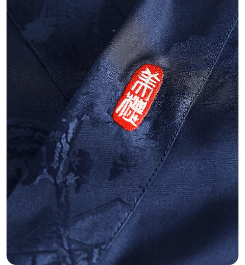 Martial Kong Fu Vintage Chinese Style Silk Loungewear for Men