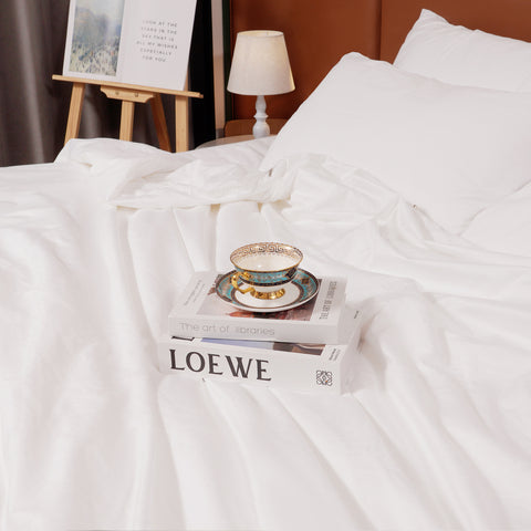 100% Silk Comforter for Sumer - Silk Filling with Cotton Cover Detachable & Machine Washable Luxury Silk Duvet Insert