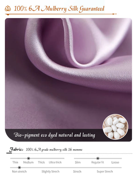 100% Mulberry Silk Nightgown Sweet Lace Silk Charm for Fashion-Forward Home Comfort (Clearance)