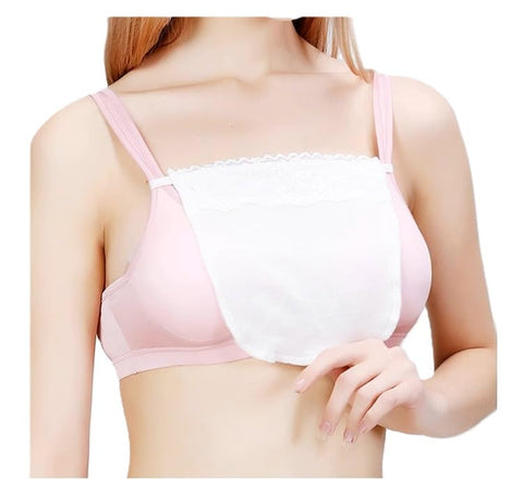 Camisole-Abdeckung aus Seidenspitze, BH-Einsatz, einteilig, abnehmbare Brustabdeckung für Frauen, Anti-Peep-Clip-On-Schutz