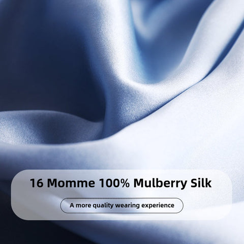 100% Mulberry Silk Nightgown for Women – Loose Fit Luxury Sleepwear, All-Season Silk Loungewear Gift