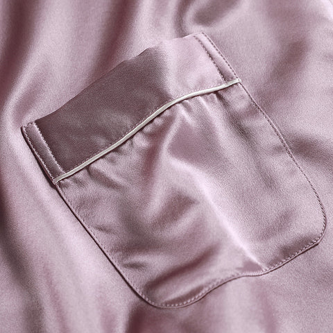 Silk Pajama Set for Women, 22 Momme Heavyweight 100% Mulberry Silk, Long Sleeve Luxury Sleepwear and Gift