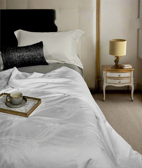 100% Pure Mulberry Silk Comforter for Sumer - Double Extra Long-Strand Mulberry Silk Filling with Cotton Cover Detachable & Machine Washable Luxury Silk Duvet Insert